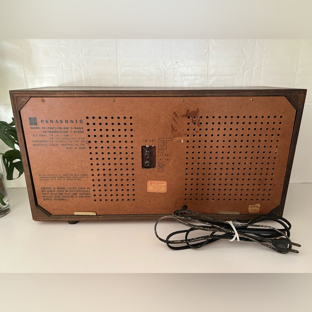Incroyable radio Panasonic RE-7487 AM/FM 1960 vintage - Picture 6 of 8